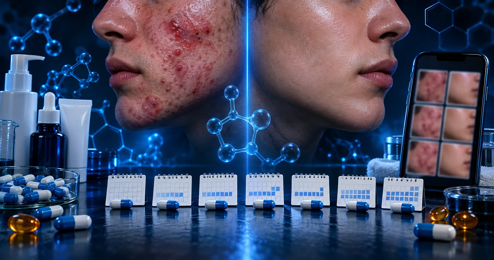Accutane Before and After: Results by Month and by Acne Type